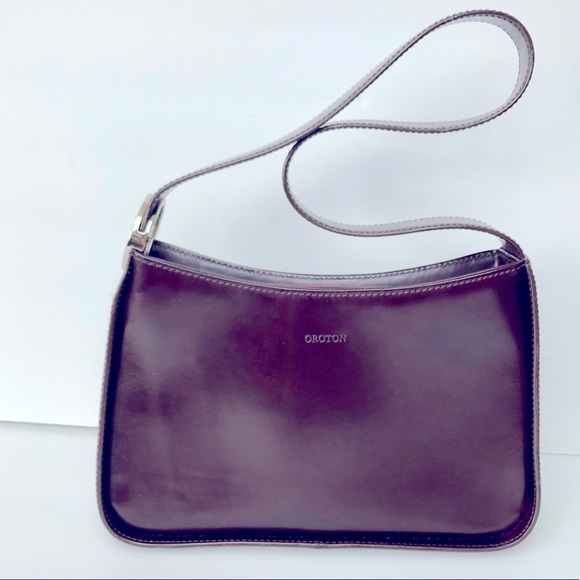 Oroton Bags Oroton Burgundy Leather Shoulder Bag Poshmark